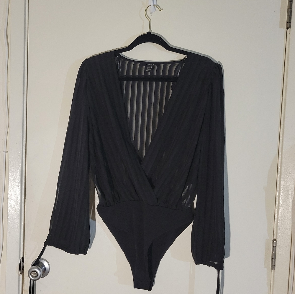 Forever 21 Sheer Bodysuit